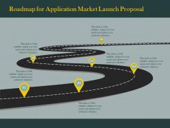 Roadmap for application market launch proposal ppt powerpoint presentation display