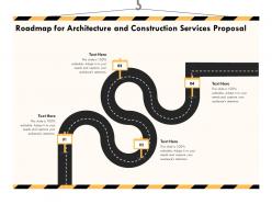 Roadmap for architecture and construction services proposal ppt powerpoint example