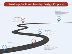 Roadmap for brand identity design proposal ppt powerpoint presentation styles file