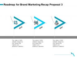 Roadmap for brand marketing recap proposal 3 ppt gallery