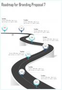 Roadmap For Branding Proposal One Pager Sample Example Document
