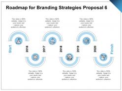 Roadmap for branding strategies proposal a1235 ppt powerpoint presentation outline slide