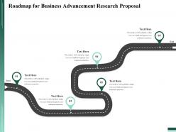 Roadmap for business advancement research proposal ppt file formats