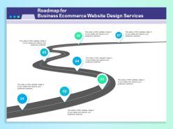 Roadmap for business ecommerce website design services ppt templates