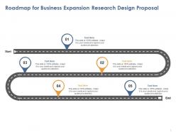 Roadmap for business expansion research design proposal ppt powerpoint background