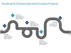 Roadmap for business operations analysis proposal ppt powerpoint presentation icon