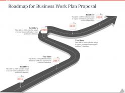 Roadmap for business work plan proposal ppt powerpoint presentation show slides