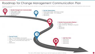 Roadmap For Change Management Communication Plan