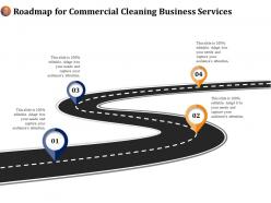 Roadmap for commercial cleaning business services ppt file brochure