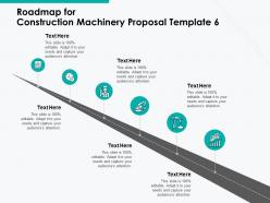 Roadmap for construction machinery proposal template a1106 ppt powerpoint presentation professional example