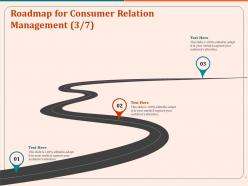Roadmap for consumer relation management ppt layouts