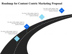 Roadmap for content centric marketing proposal ppt powerpoint presentation microsoft