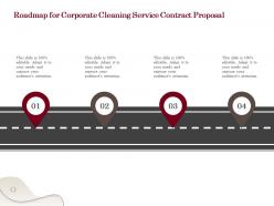 Roadmap for corporate cleaning service contract proposal ppt powerpoint tutorials