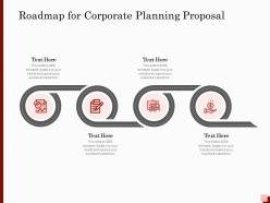 Roadmap for corporate planning proposal ppt powerpoint presentation demonstration