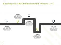 Roadmap for crm implementation process ppt powerpoint presentation influencers