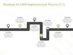 Roadmap for crm implementation process ppt powerpoint presentation influencers