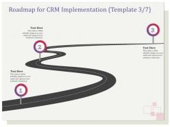 Roadmap for crm implementation r130 ppt file topics