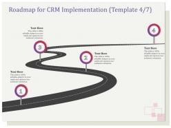 Roadmap for crm implementation r131 ppt file slides