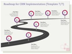 Roadmap for crm implementation r134 ppt inspiration