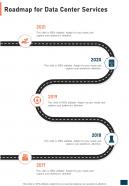 Roadmap For Data Center Services One Pager Sample Example Document