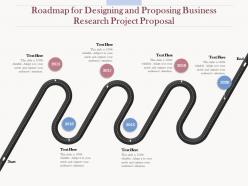 Roadmap for designing and proposing business research project proposal ppt outline