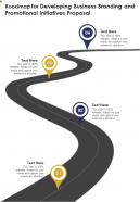 Roadmap For Developing Business Branding One Pager Sample Example Document