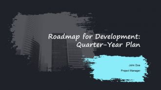 Roadmap For Development Quarter Year Plan PPT Information AT PPT Summary AT