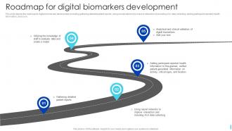 Roadmap For Digital Biomarkers Development Ppt Powerpoint Presentation Icon Grid