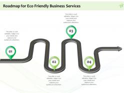 Roadmap for eco friendly business services ppt powerpoint presentation gallery layout ideas