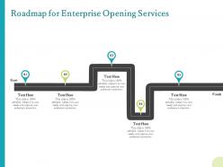 Roadmap for enterprise opening services ppt powerpoint presentation infographic