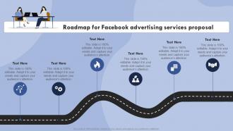 Roadmap For Facebook Advertising Services Proposal Ppt Powerpoint Presentation Show Format Ideas