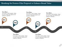 Roadmap for feature film proposal to enhance brand value ppt file slides