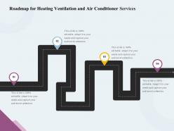 Roadmap for heating ventilation and air conditioner services ppt inspiration