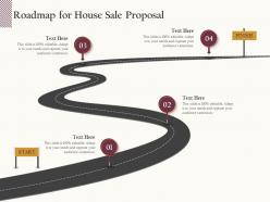 Roadmap for house sale proposal ppt powerpoint presentation visual aids styles