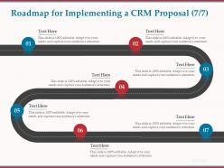 Roadmap for implementing a crm proposal r76 ppt powerpoint presentation gallery