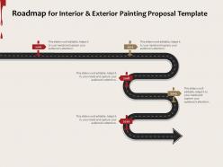 Roadmap for interior and exterior painting proposal template ppt powerpoint presentation styles