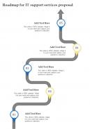 Roadmap For It Support Services Proposal One Pager Sample Example Document
