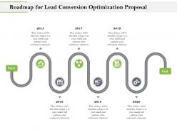 Roadmap for lead conversion optimization proposal ppt file brochure