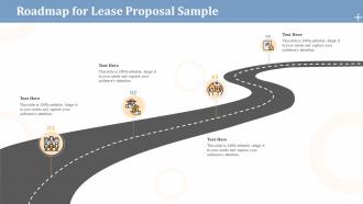 Roadmap for lease proposal sample ppt powerpoint presentation deck