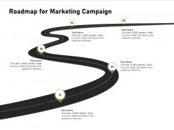 Roadmap for marketing campaign ppt powerpoint presentation background