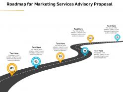 Roadmap for marketing services advisory proposal ppt gallery