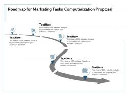 Roadmap for marketing tasks computerization proposal audiences attention ppt powerpoint example 2015