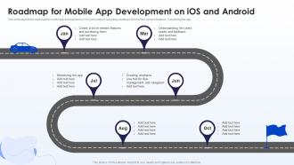 Roadmap For Mobile App Development On IOS And Android Mobile Development Ppt Topics