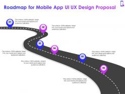 Roadmap for mobile app ui ux design proposal ppt powerpoint presentation graphics