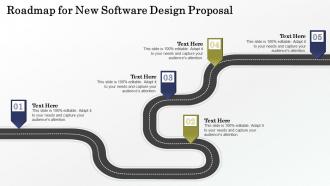 Roadmap for new software design proposal ppt slides model