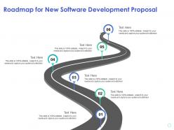 Roadmap for new software development proposal capture ppt powerpoint presentation graphics