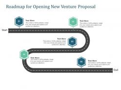 Roadmap for opening new venture proposal ppt powerpoint presentation samples