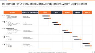Roadmap For Organization Data Horizontal Scaling Approach Data Management System