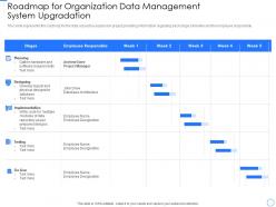 Roadmap for organization data repository expansion and optimization