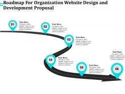 Roadmap for organization website design and development proposal ppt templates